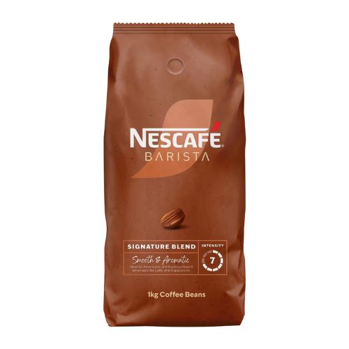 Nescafe Barista Signature Blend Coffee Beans 1kg pack shot