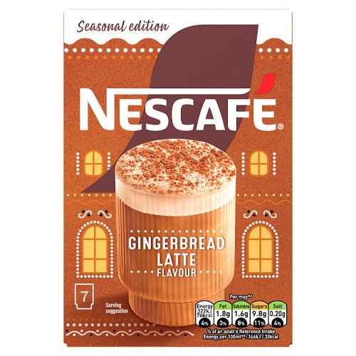 Nescafe Gingerbread Latte 7pk (7 x 129.5g) pack shot