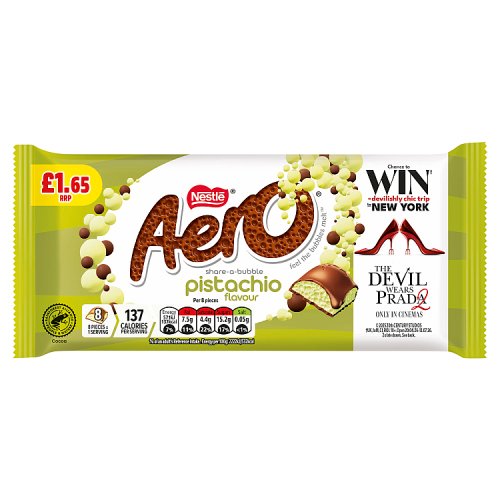Aero Pistachio Sharing Block PM £1.65 90g pack shot