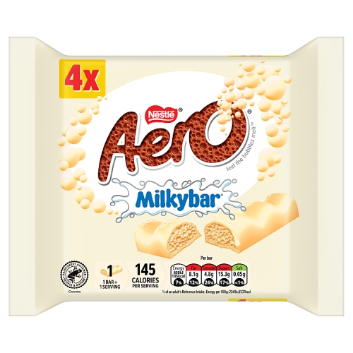 Aero Milk Chocolate 108g pack shot