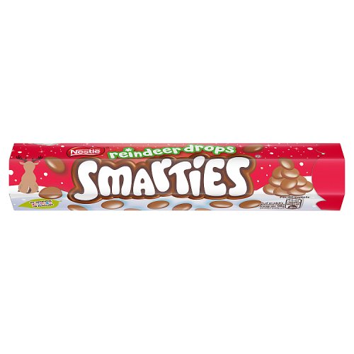 Smarties Giant Tube Reindeer Drops 120g pack shot