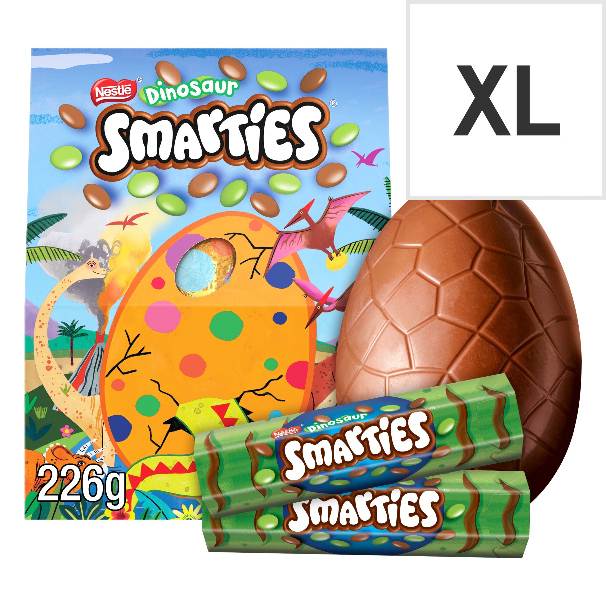 Smarties Dinosaur Giant Egg 226g pack shot