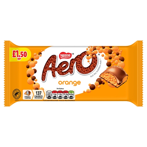 Aero Orange Sharing Bar PM £1.50 90g pack shot