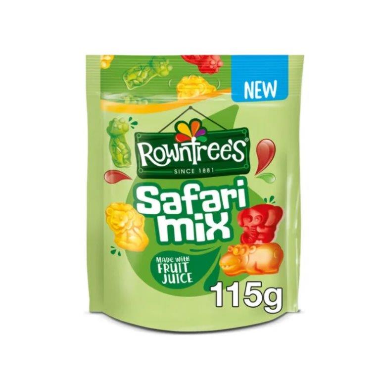Rowntrees Safari Mix Pouch 115g pack shot