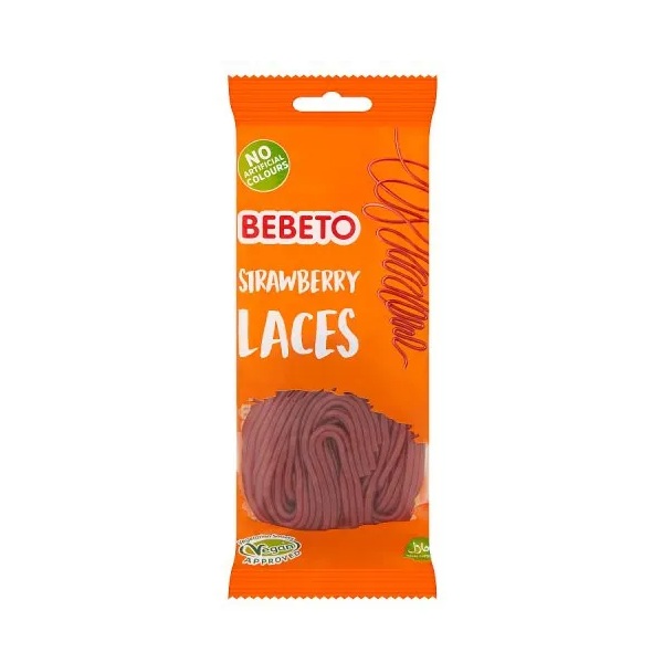 Bebeto Strawberry laces 160g PM £1 pack shot