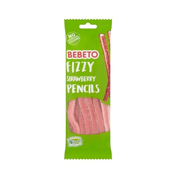 Bebeto Fizzy Strawberry Pencil 160g PM £1 pack shot