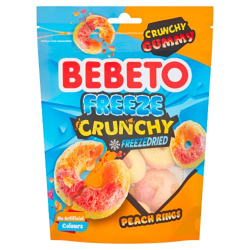 Bebeto Freeze Dried Peach Ring 35g pack shot