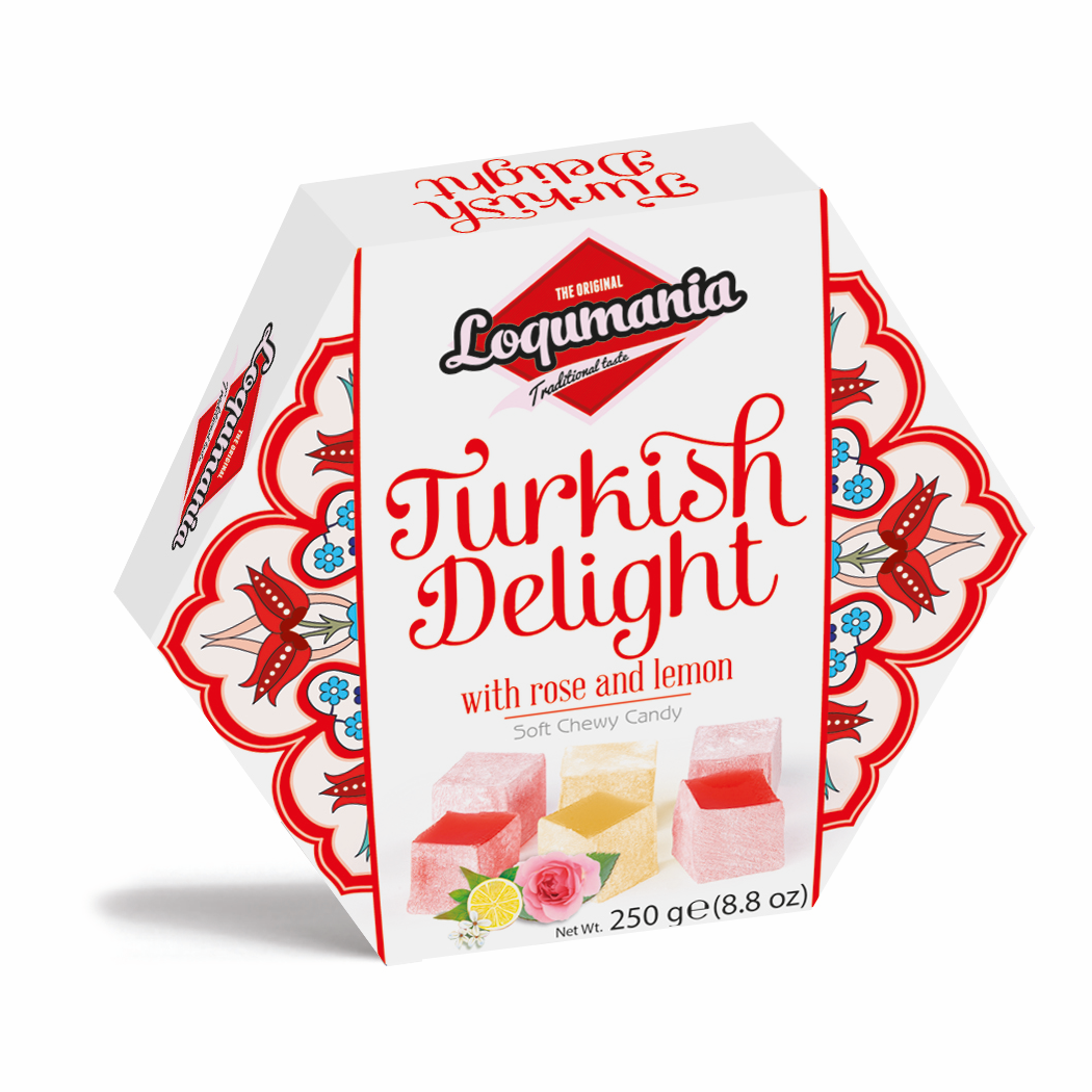 Loqumania Turkish Delight Rose & Lemon 200g pack shot