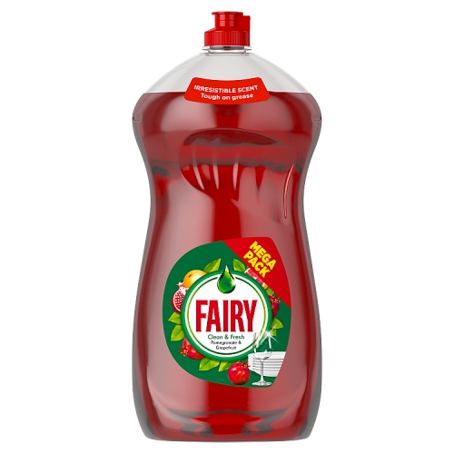 Fairy Clean & Fresh Pomegranate Washing Up Liquid 1.45Ltr pack shot