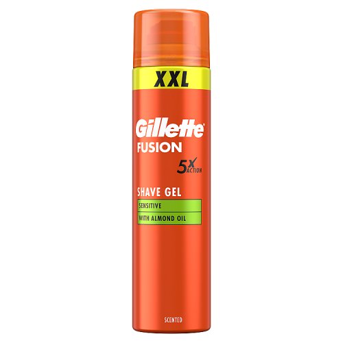 Gillette Shaving Gel Fusion Sensitive 240ml pack shot
