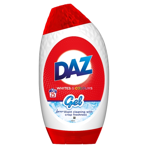 Daz Whites & Colours Laundry Gel 25 Washes 875ml pack shot