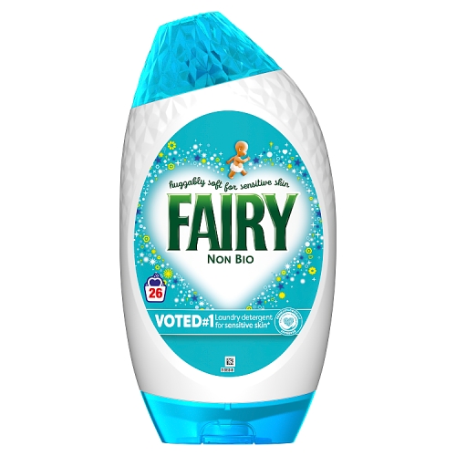 Fairy Non Bio Washing Liquid Gel For Sensitive Skin 26s 858ml pack shot