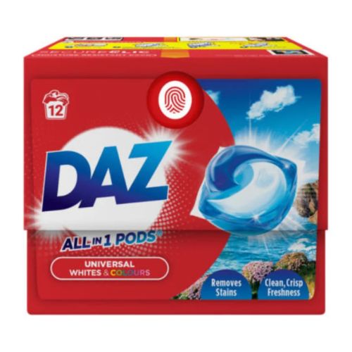Daz Laundry Liquid Pods 12 Washes pack shot