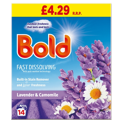 Bold Powder Lavender & Camomile 14w PM £4.29 700g pack shot