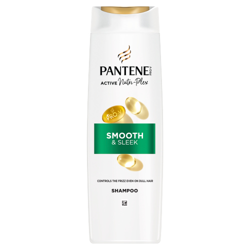 Pantene Smooth & Sleek Pro-V Shampoo 325ml pack shot