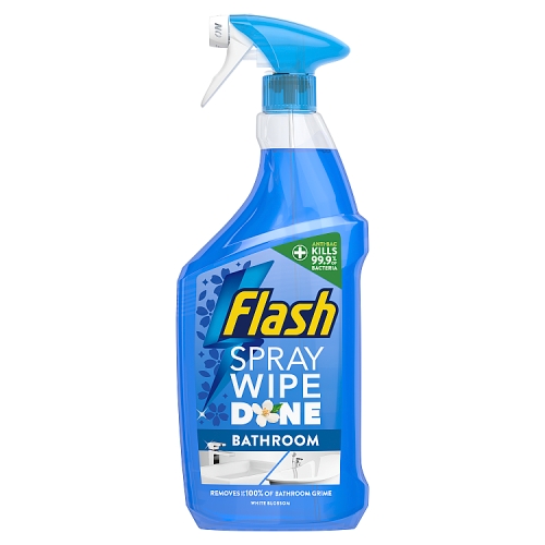 Flash Spray Wipe Done White Blossom Bathroom 800ml pack shot