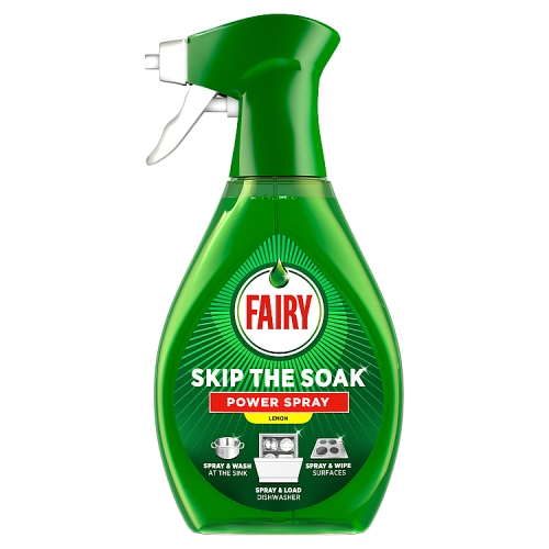 Fairy Power Spray Skip Soak Lemon 500ml pack shot