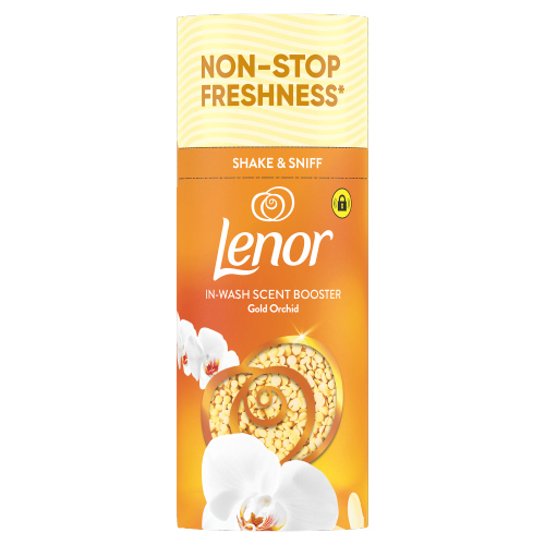 Lenor Fabric Enhancer Granules Gold Orchid 13W pack shot