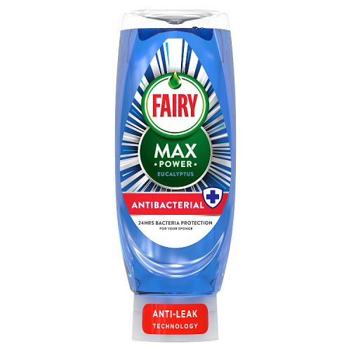 Fairy Wash Up Liquid Max Power Eucalyptus 545ml pack shot