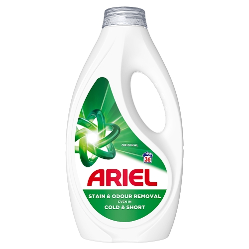 Ariel Laundry Detergent Liquid Regular 36s 1.11Ltr pack shot