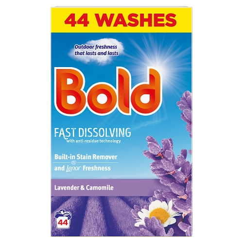 Bold Lavender & Chamomile Laundry Powder 44 Washes 2.2kg pack shot