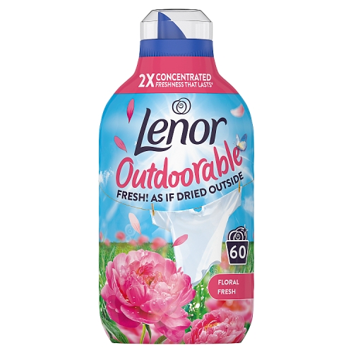Lenor Fabric Conditioner Outdoorable Pink Blossom 60w 840ml pack shot