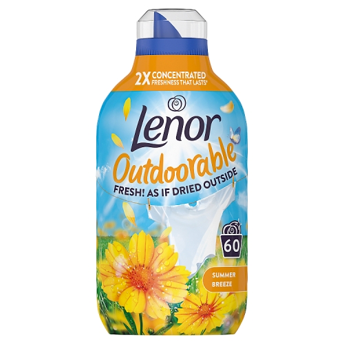 Lenor Fabric Enhancers Liquid Summer Breeze 60w 840ml pack shot