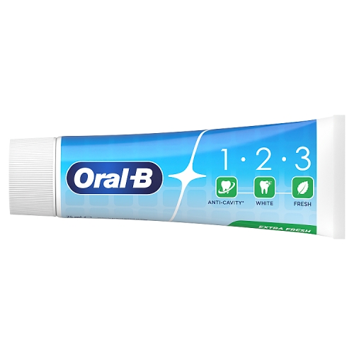 Oral B 123 Extra Fresh Toothpaste 75ml pack shot