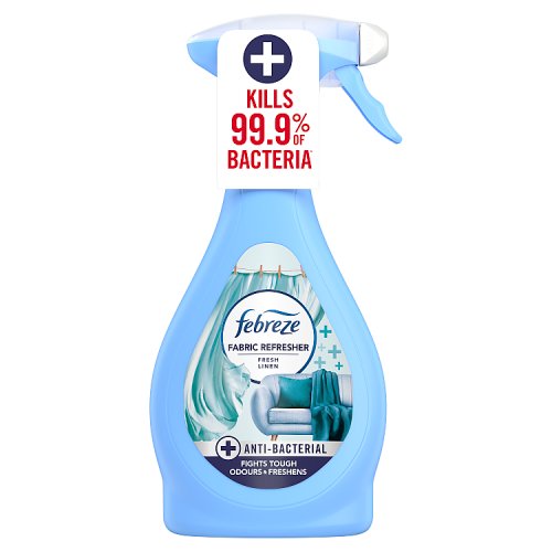 Febreze Fabric Freshner Fresh Linen Spray 385ml pack shot