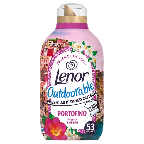 Lenor Outdoorable Portofino Fabric Conditioner 53 Washes 742ml pack shot