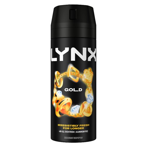 Lynx Bodyspray Gold 150ml pack shot