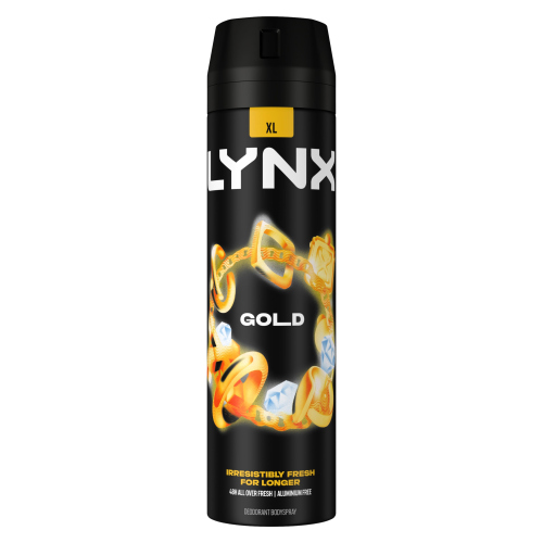 Lynx Bodyspray Gold 200ml pack shot