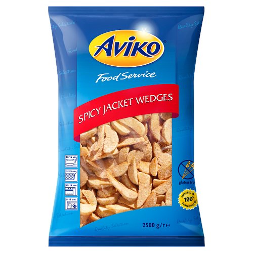 Aviko Spicy Jacket Wedges 2.5kg pack shot