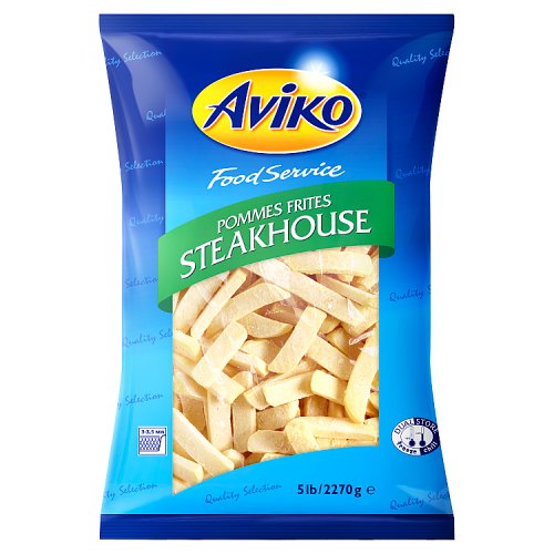 Aviko Pommes Frites Steakhouse Freeze Chill Fries 2.27kg pack shot