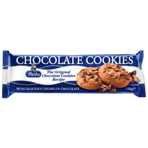 Merba Chocolate Cookies 150g pack shot