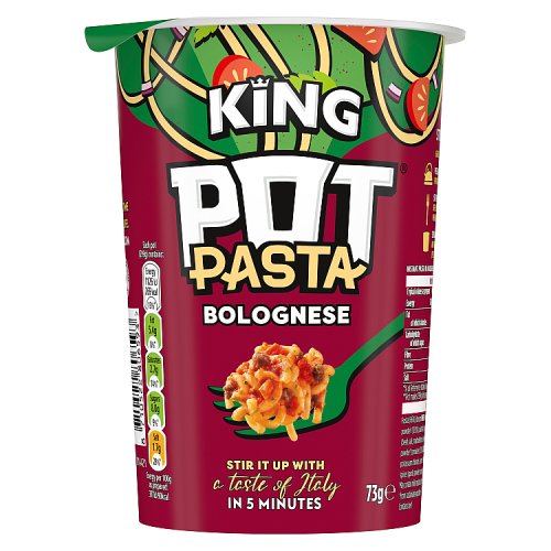 King Pot Pasta Bolognese 73g pack shot