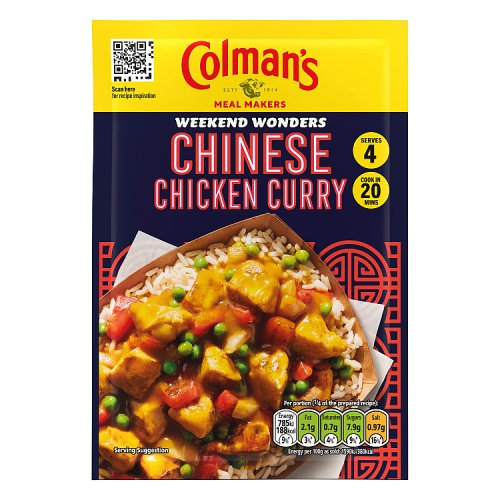 Colmans Big Night In Chinese Curry Mix 47g pack shot