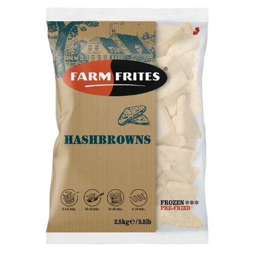 Farm Frites Hash Browns 2.5kg pack shot