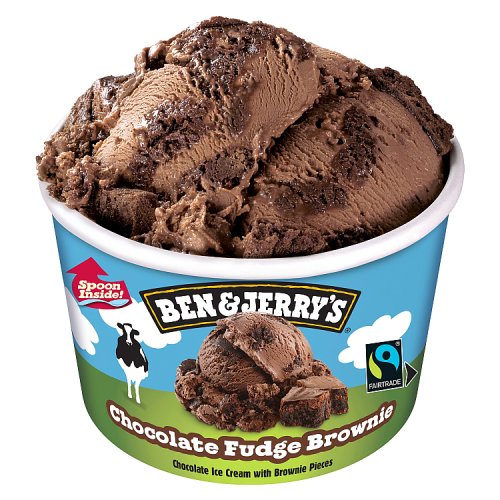 Ben & Jerrys Chocolate Fudge Brownie Ice Cream 100ml pack shot