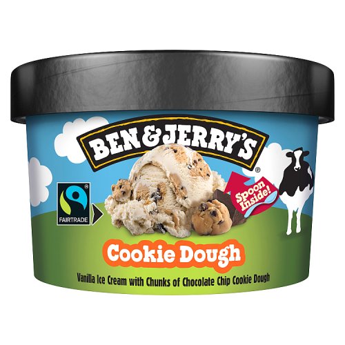 Ben & Jerrys Cookie Dough Ice Cream 100ml pack shot