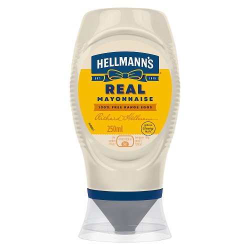 Hellmanns Real Mayonnaise 250ml pack shot