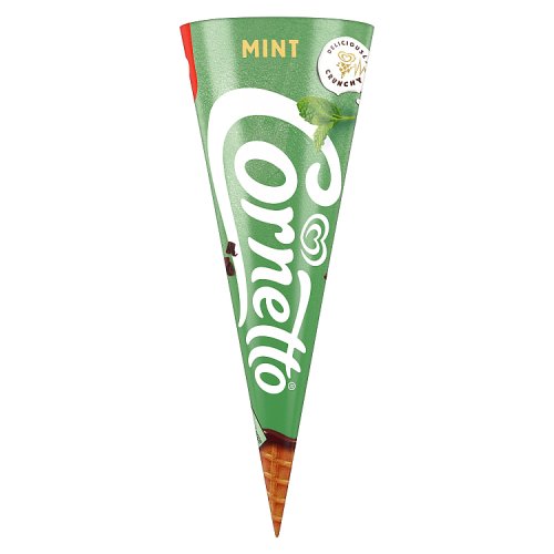 Cornetto Mint Ice Cream Cone 120ml pack shot