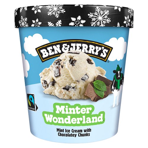 Ben & Jerrys Minter Wonderland Ice Cream 465ml pack shot