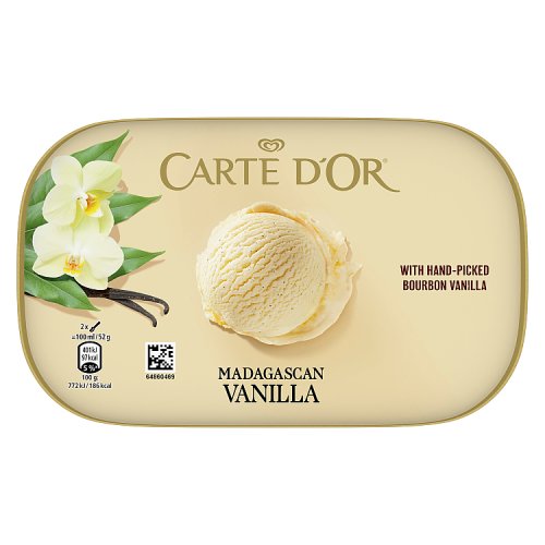 Carte D Or Madagascan Vanilla RFA Ice Cream 900ml pack shot
