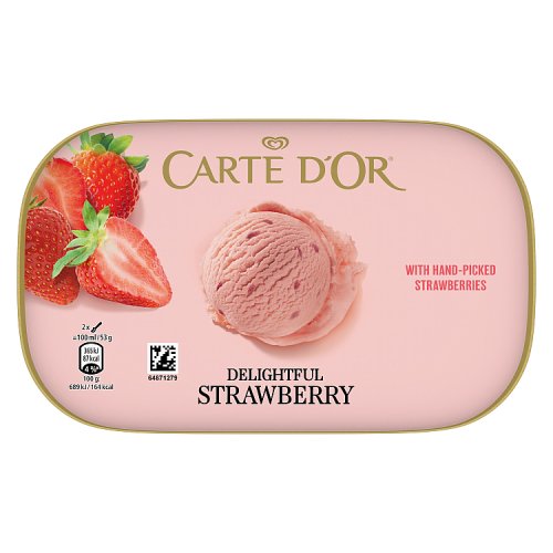 Carte D Or Strawberry Ice Cream 900ml pack shot