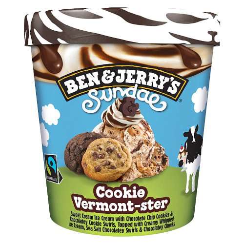 Ben & Jerrys Cookie Vermontster Sundae 427ml pack shot