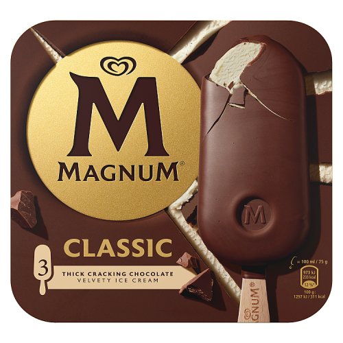 Magnum Classic Ice Cream Sticks 3pk pack shot