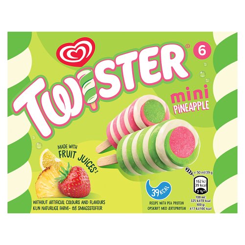 Twister Mini Pineapple 6pk pack shot