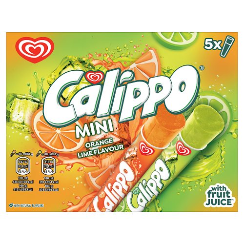 Calippo Mini Orange &Lemon & Lime 5pk 80ml pack shot
