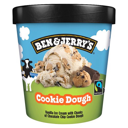 Ben & Jerrys Cookie Dough 465ml pack shot